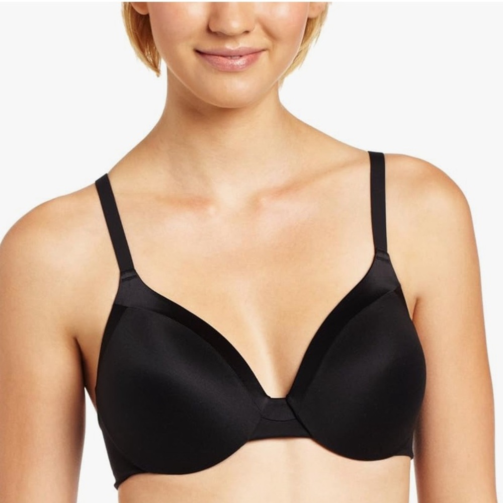Maidenform T-Shirt Full Coverage Convertible Underwire Black Bra Sz 40D NWT
